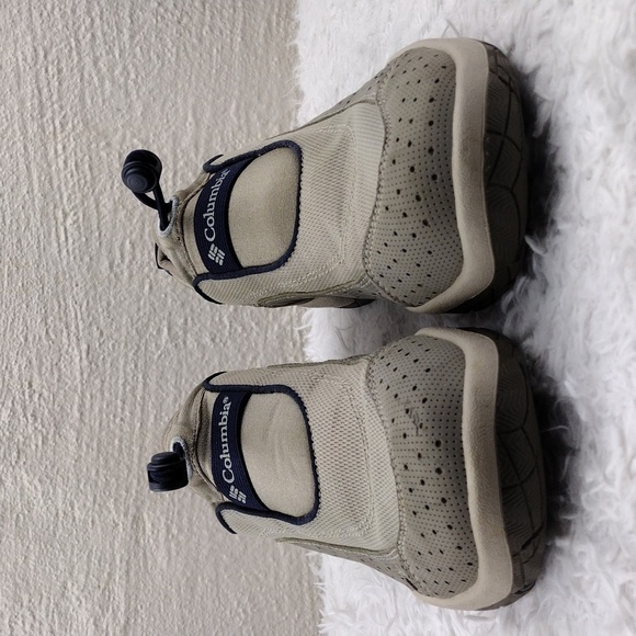 Columbia Watusi Grey Fabric Toggle Upper Round Toe Slip On Water Training Shoe - Picture 2 of 16